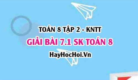 Bài 7.1 SGK Toán 8 Tập 2 Kết nối tri thức